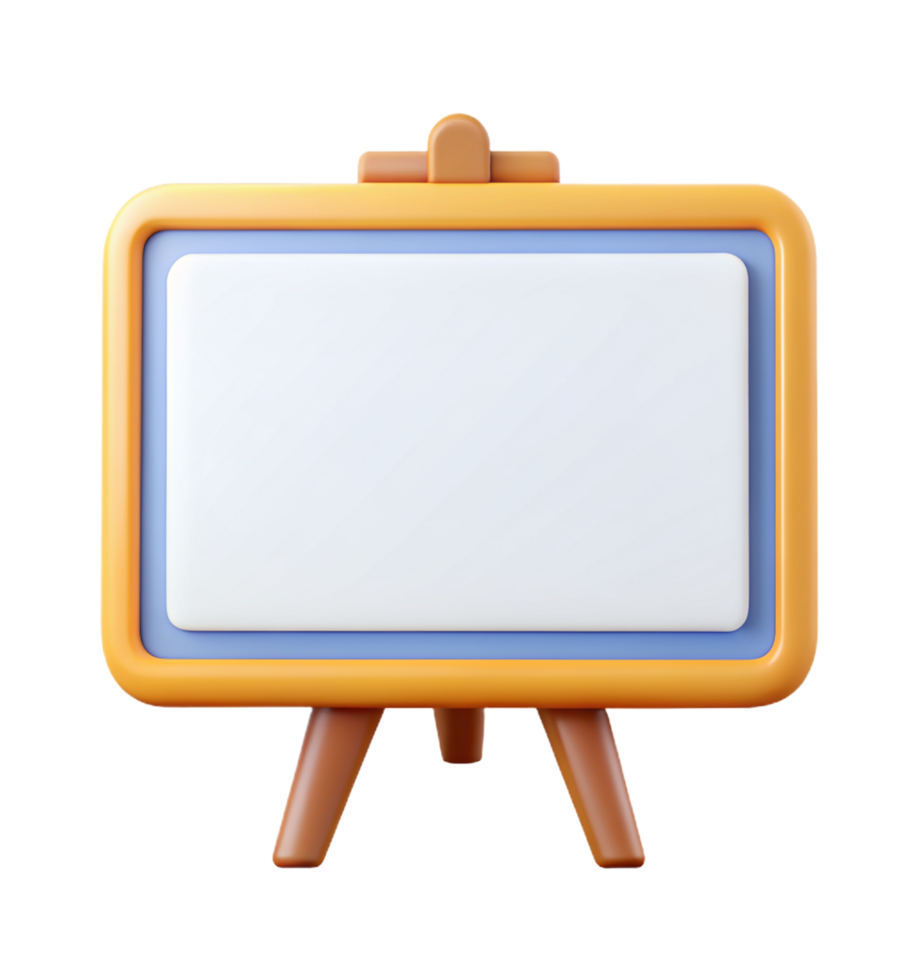 Whiteboard Object 3d Icon png