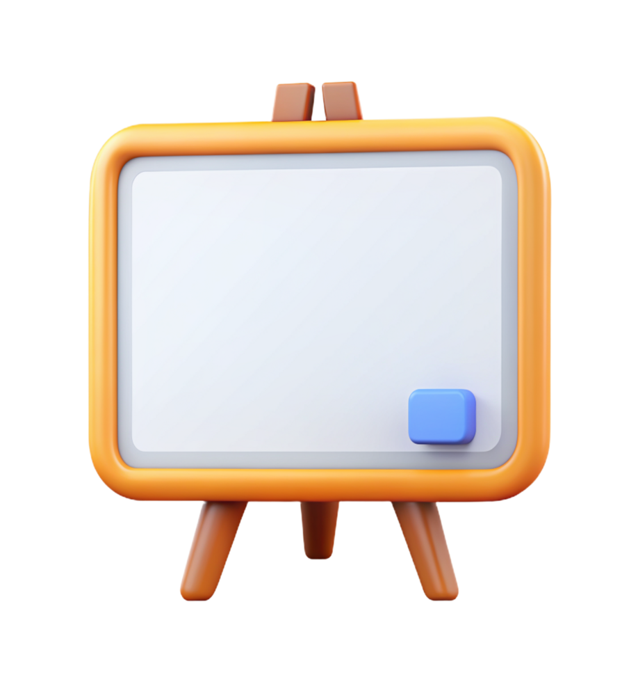 Whiteboard Object 3d Asset png