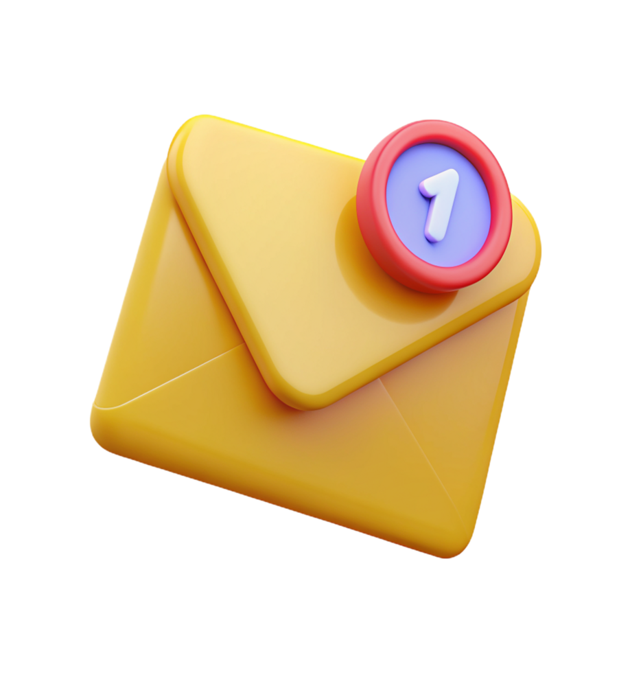 enviar com notificação 3d render png