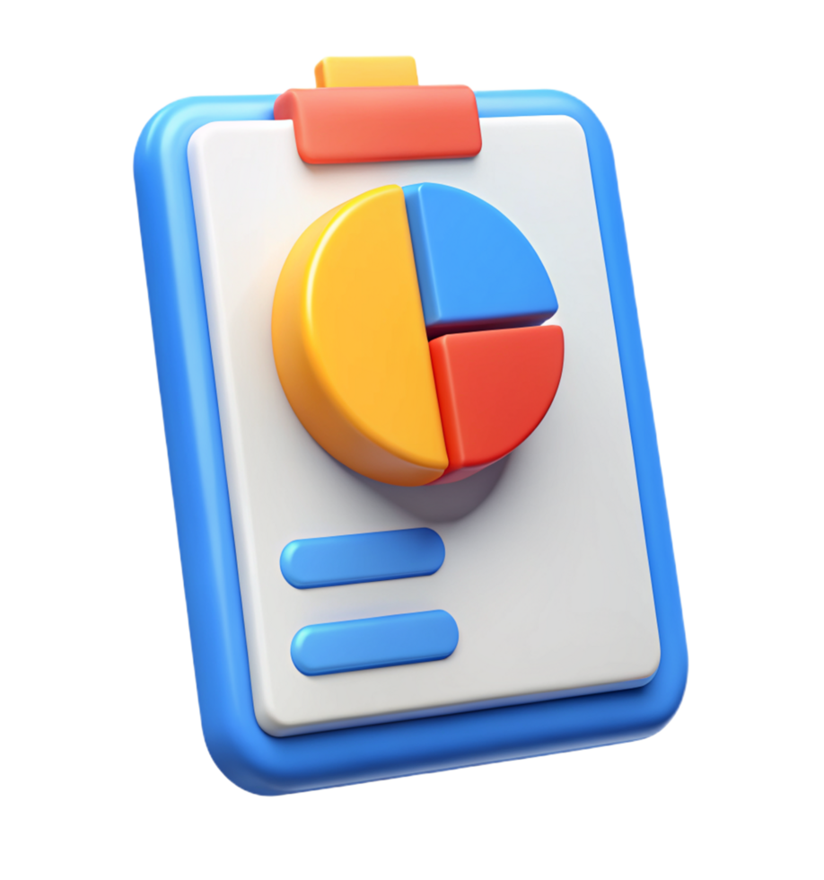 Business Report with Pie Chart 3d Style png