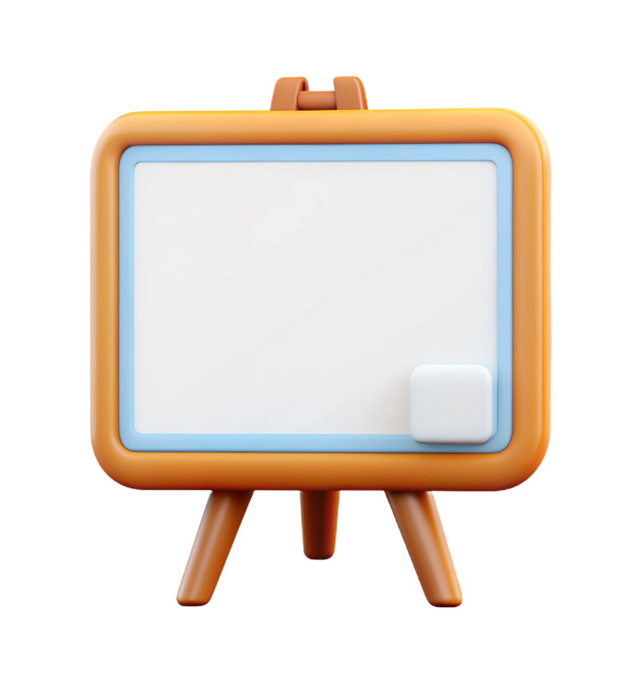 Whiteboard Object 3d Image png