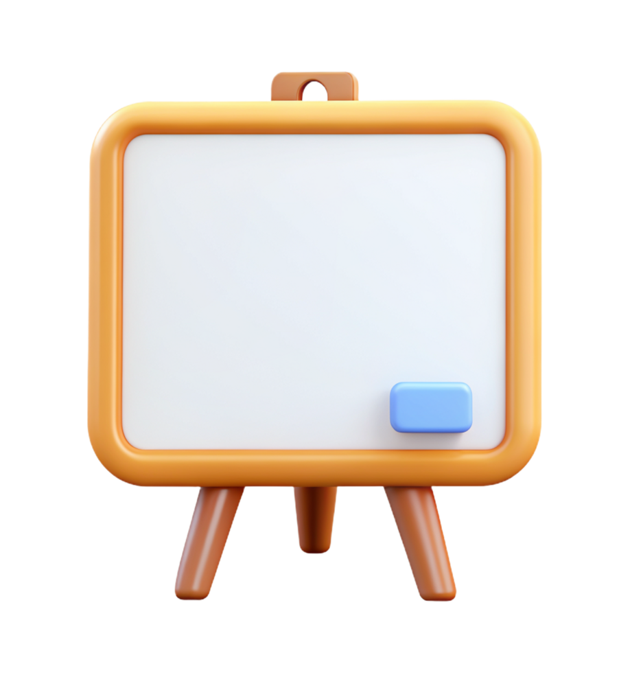 Whiteboard Object 3d Object png