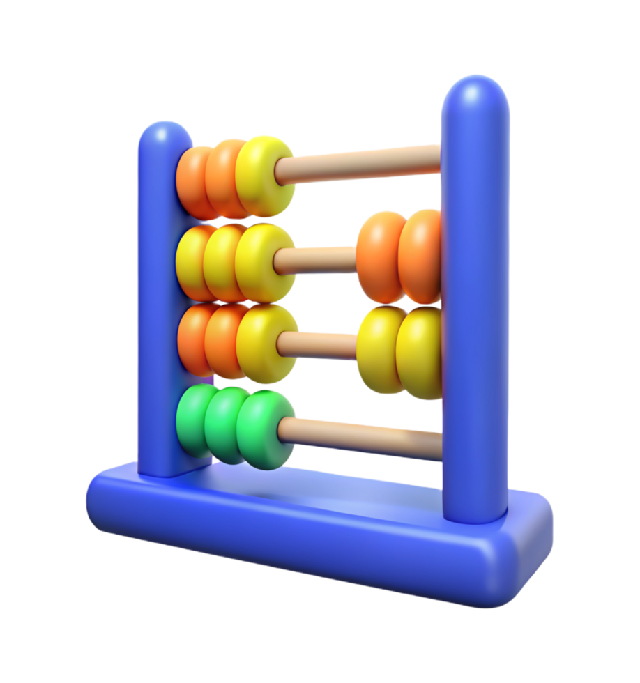Abacus Math 3d Asset png