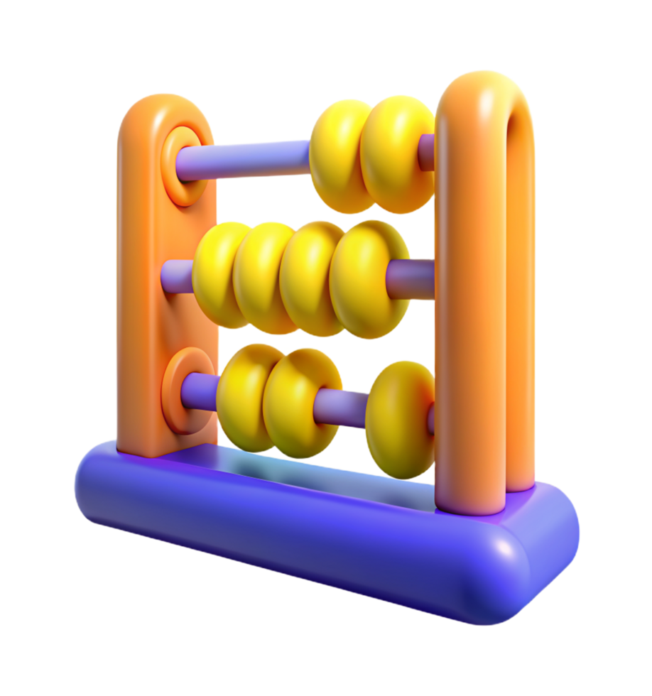 Abacus Math 3d Illustration png