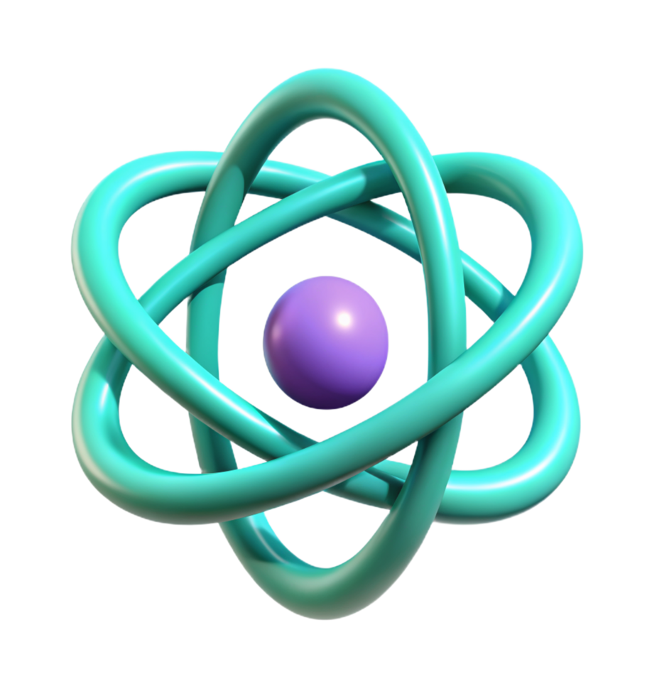Atom Molecule 3d Design png