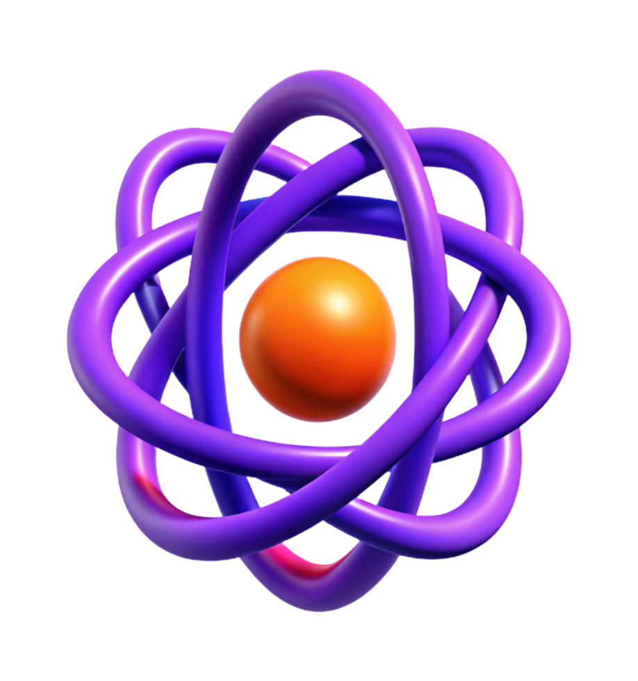 Atom Molecule 3d Concept png