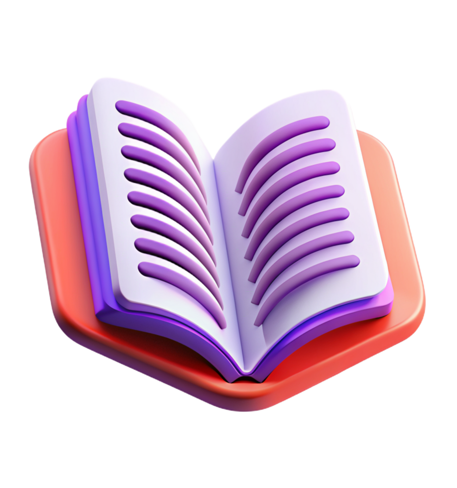 Opened Book 3d Graphic png