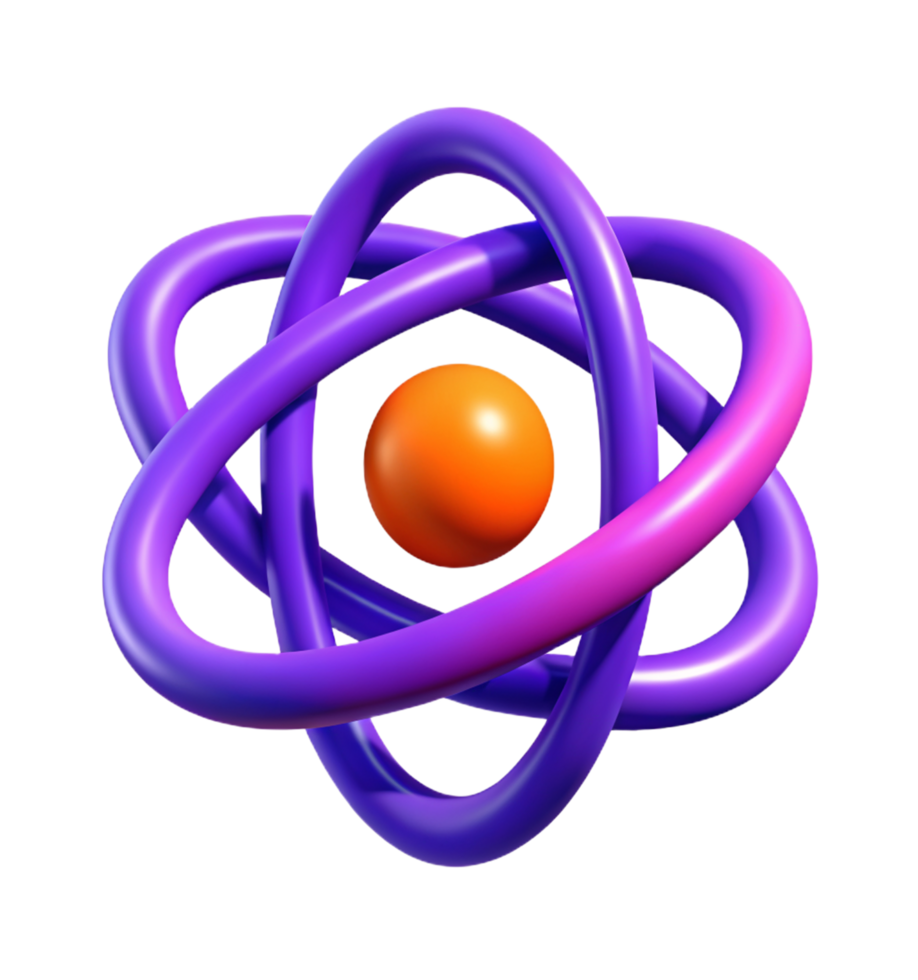 Atom Molecule 3d Item png