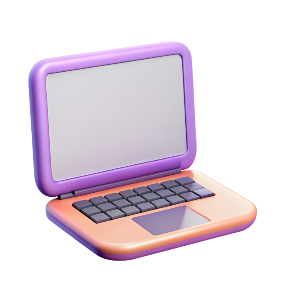 Laptop Device 3d Render png