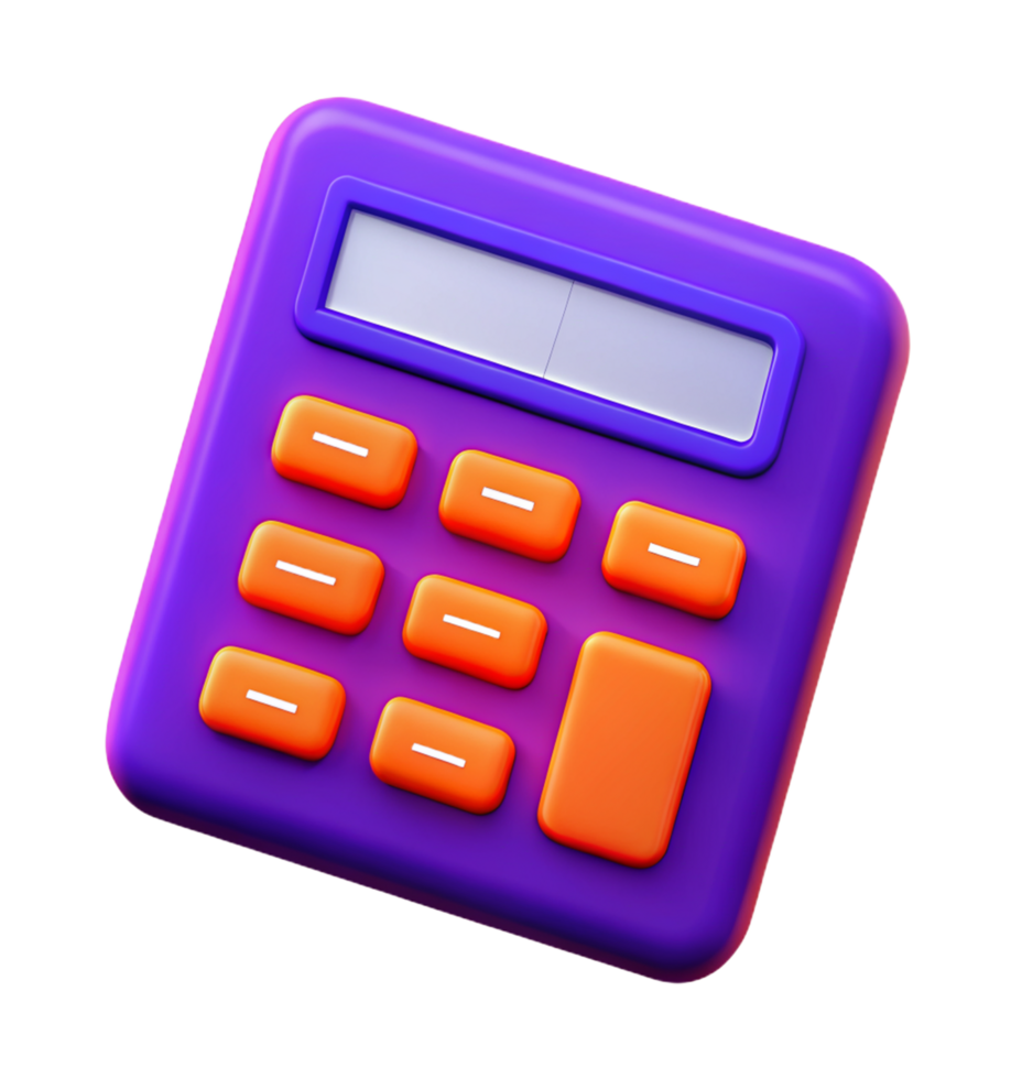 Calculator Tool 3d Object png