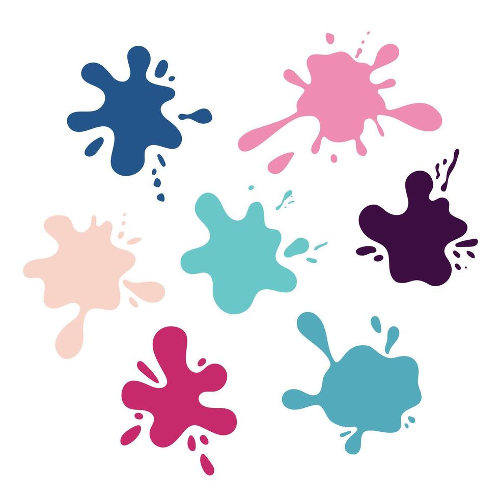color spot set vector
