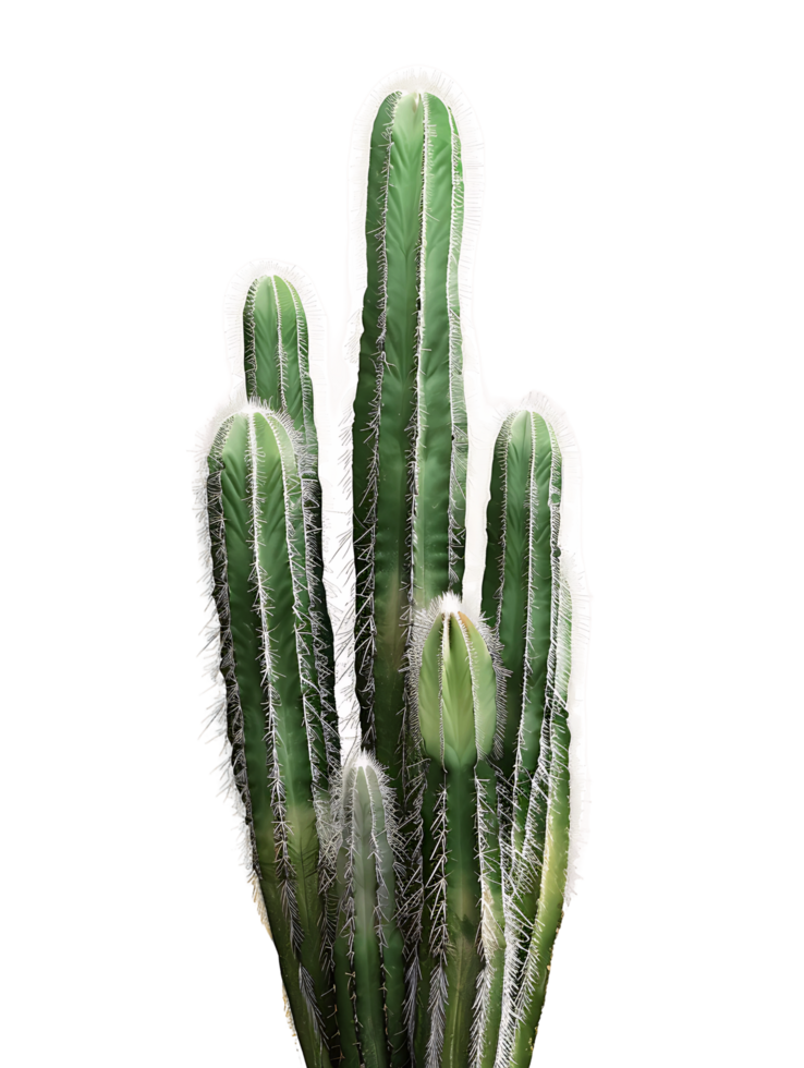 Cephalocereus Senilis Tree Isolated on Transparent Background png