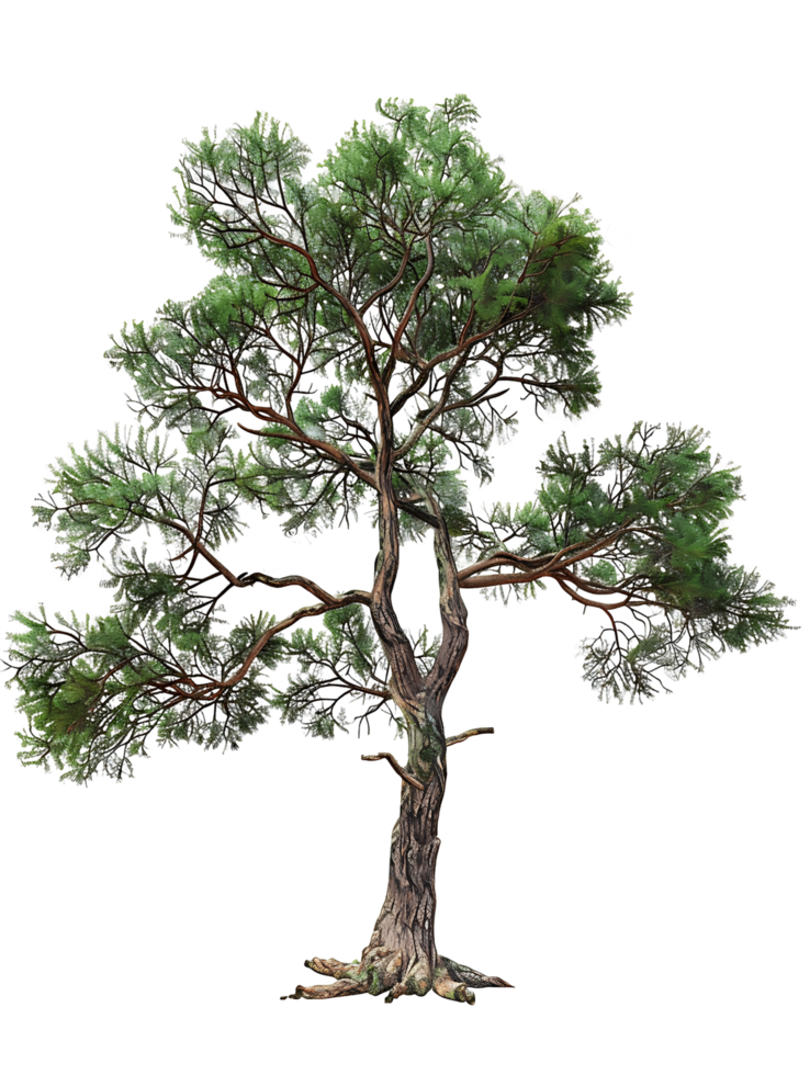 Pinus Monophylla Tree with Clear Background png