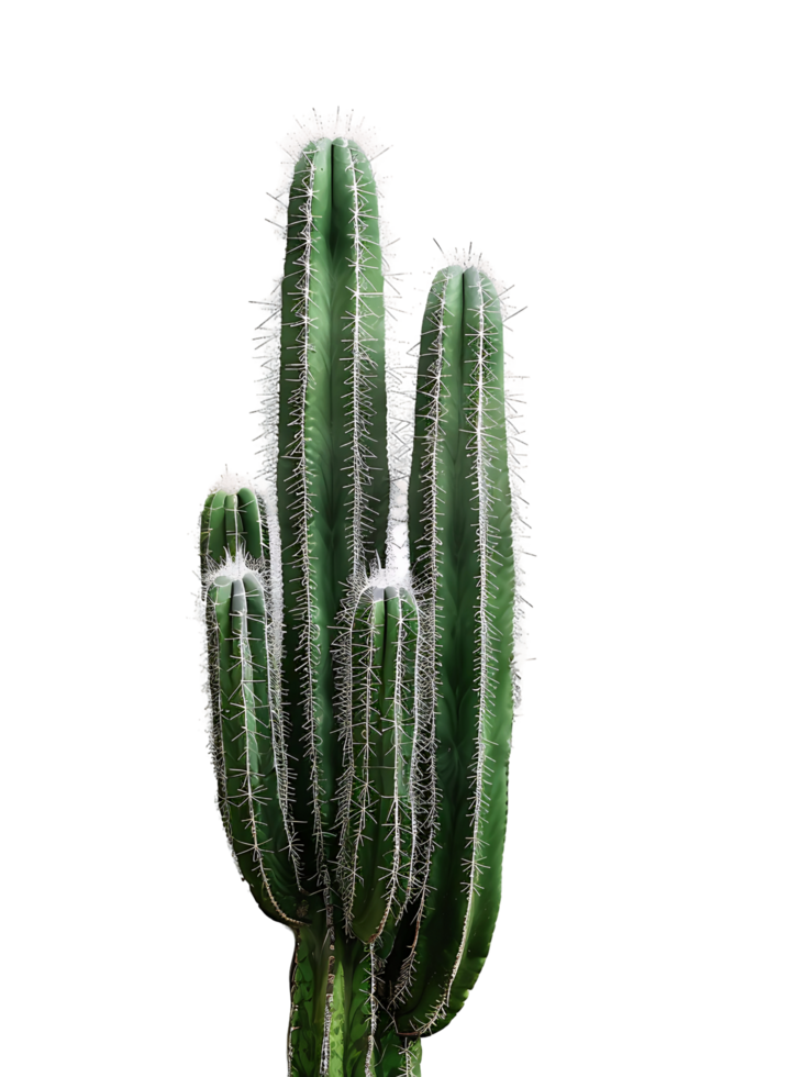Cephalocereus Senilis Isolated on Transparent Background png