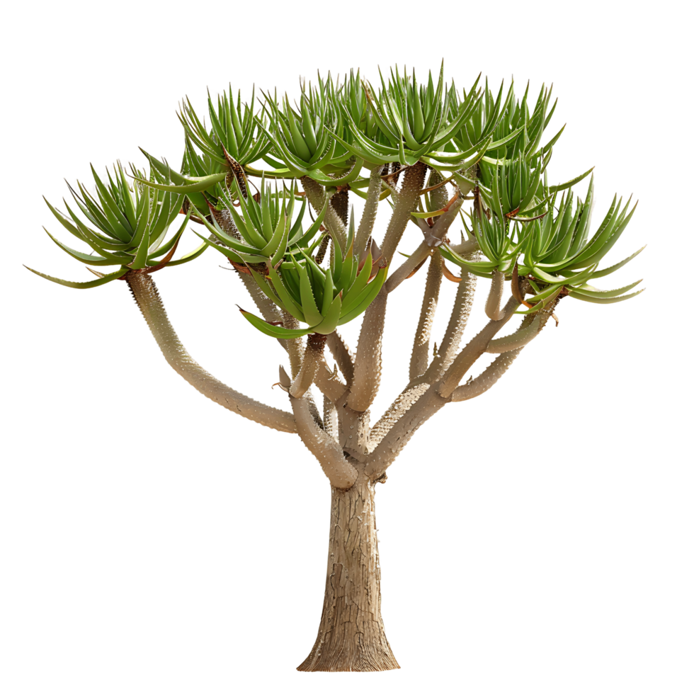 Aloe Pillansii Tree on Clear Background png