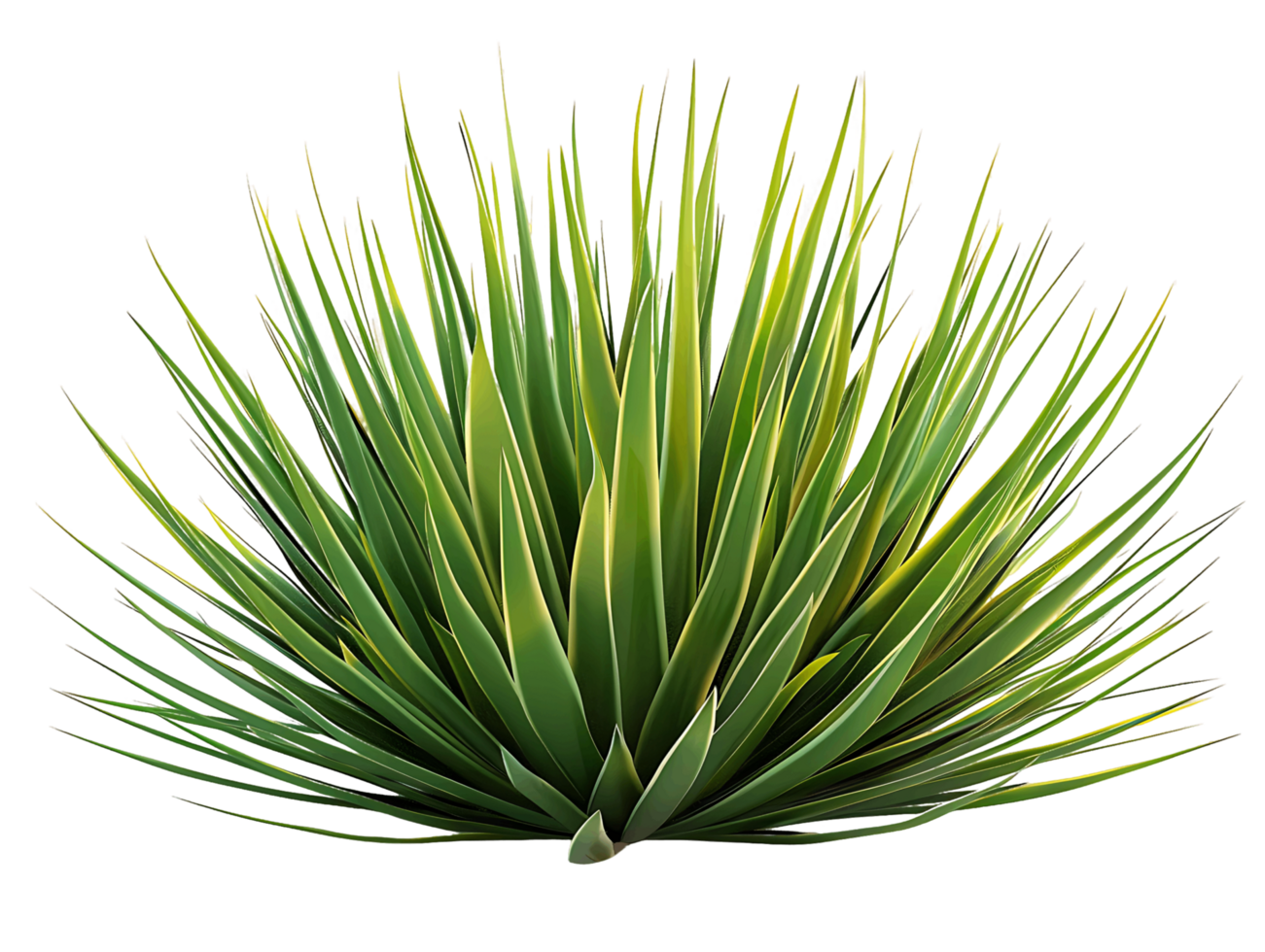 Agave Stricta Bush Isolated on Transparent Background png