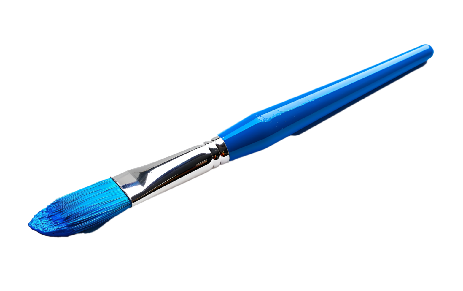 Transparent background with isolated mockup of paint op a brush png