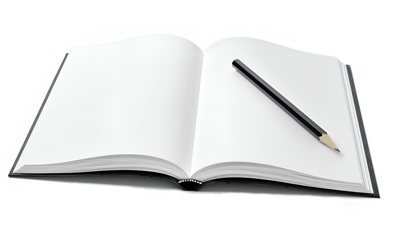Blank Page Book Vintage on Transparent background png