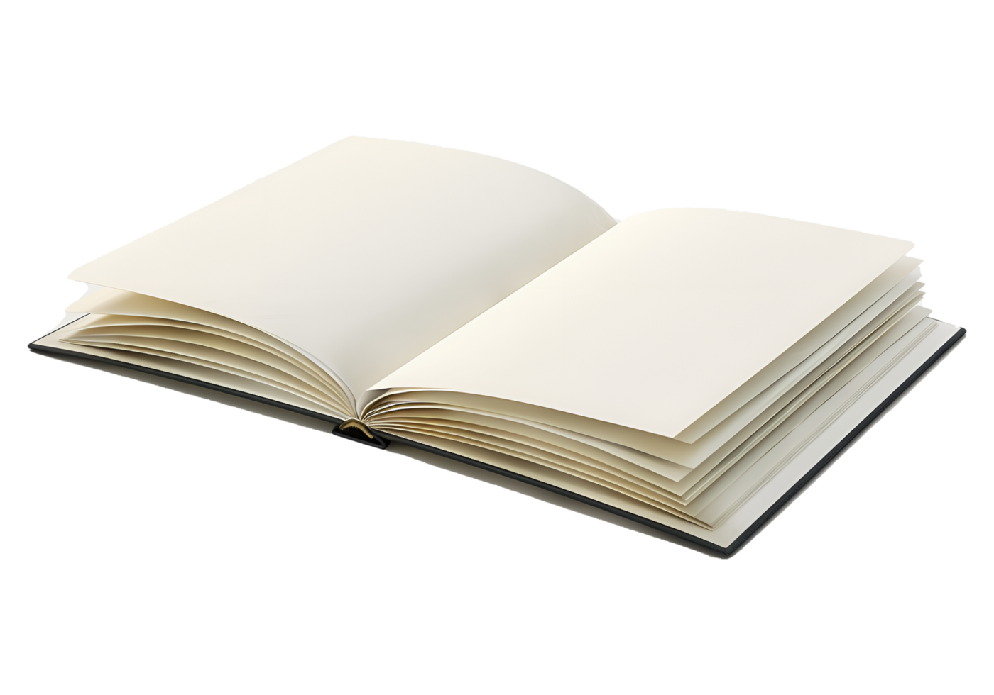 Blank Page Book Vintage on Transparent background png
