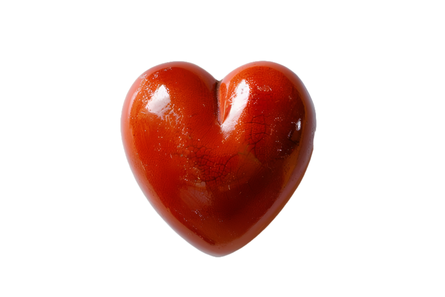 red color heart isolated on transparent background png