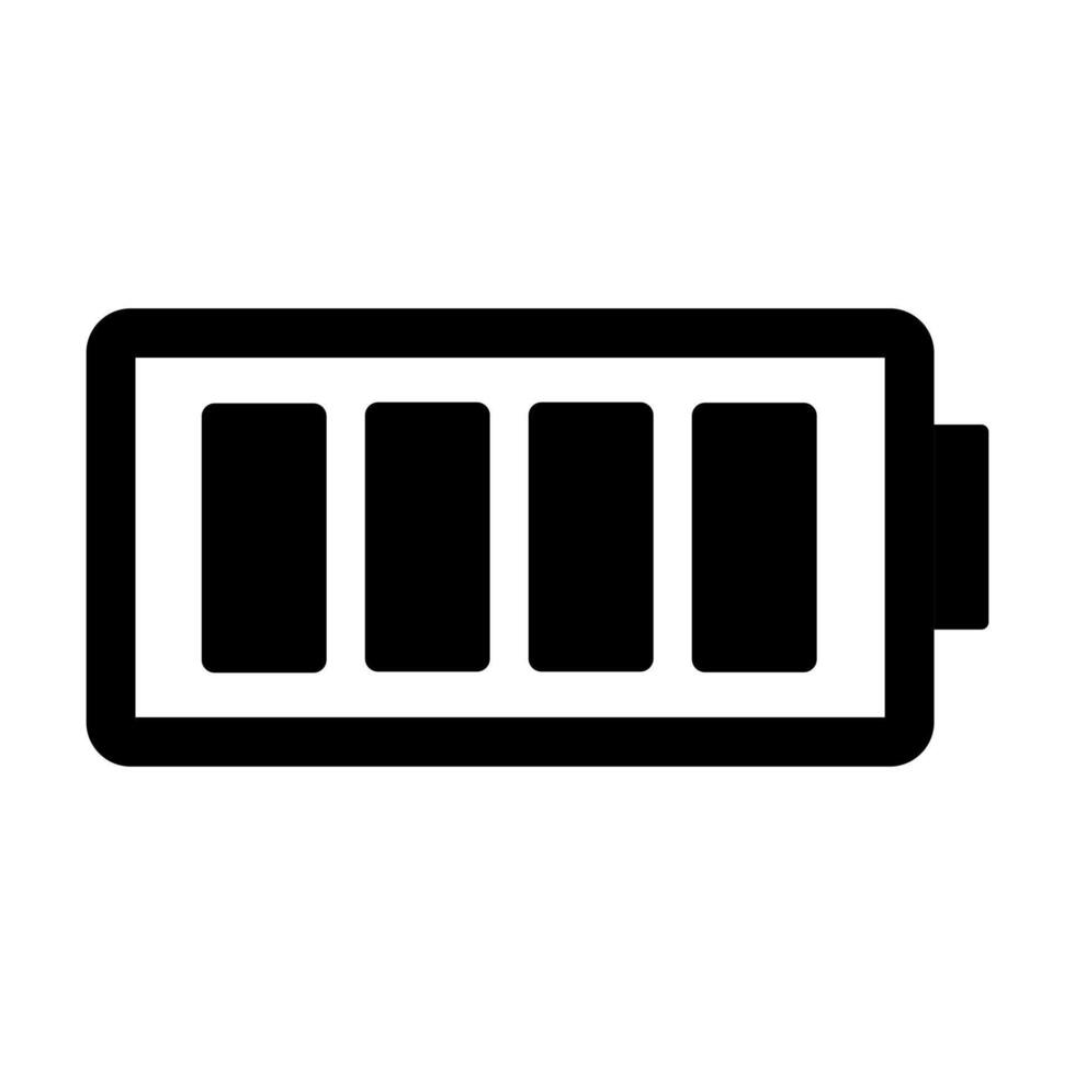 Battery full icon vector