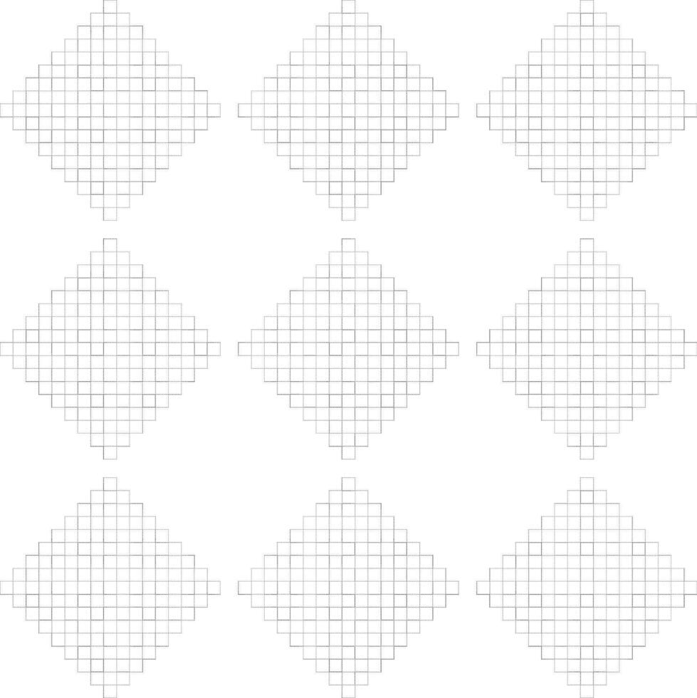 pattern. Modern stylish texture. Repeating geometric tiles with dotted rhombus vector