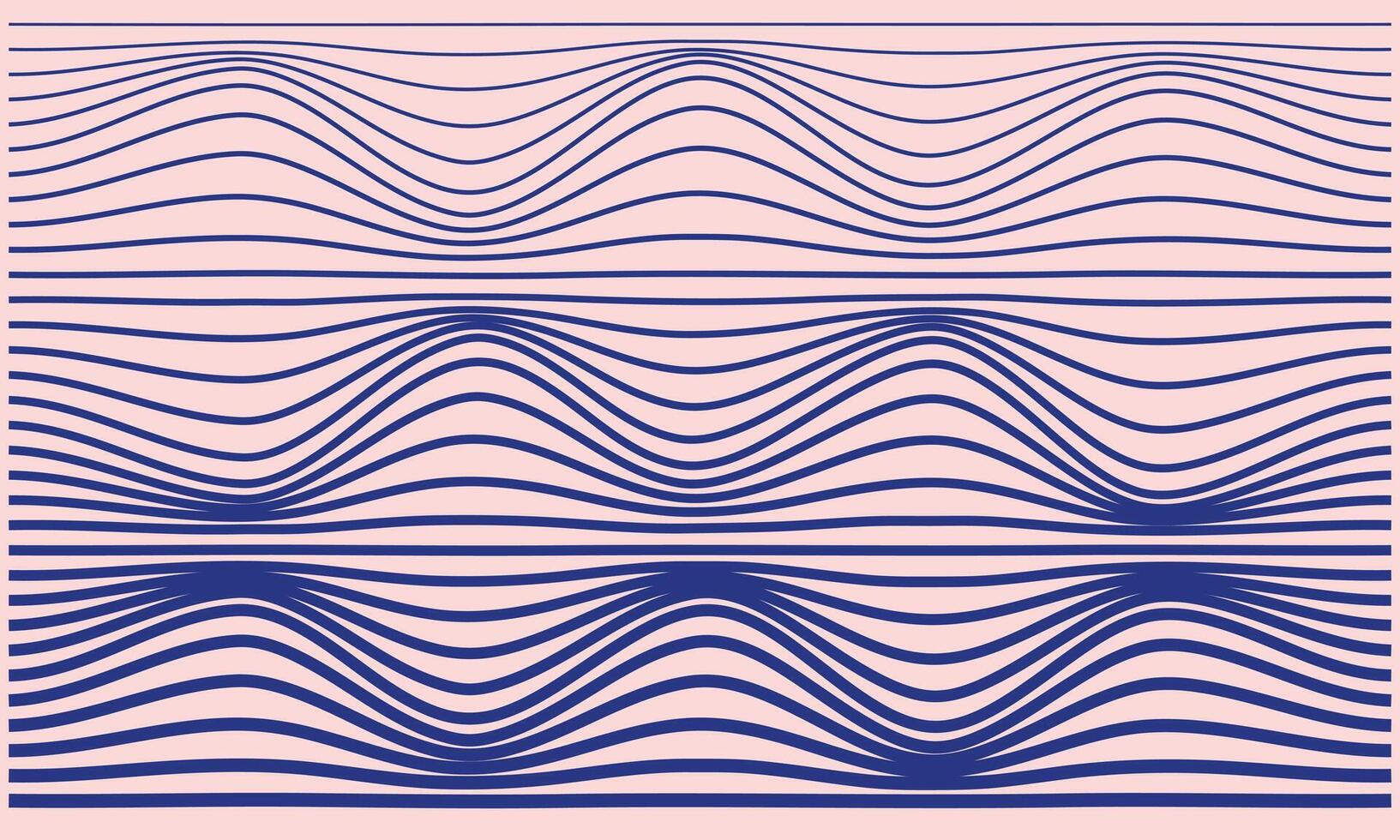 Wave of the many colored lines. Abstract wavy stripes on a white background isolated. Creative line art. vector