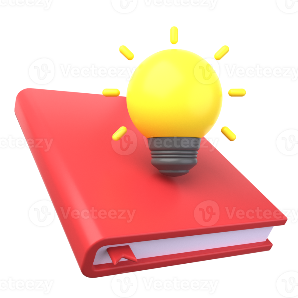 School and Education 3D icon concept. 3d illustration of Creative Idea png