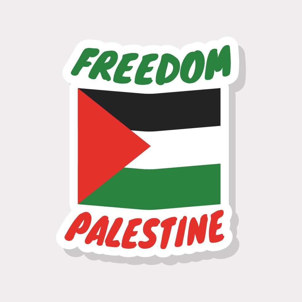 Palestine nation sticker freedom peace save background map vector