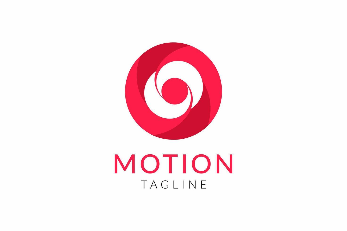 Creative logo for motion agency vector