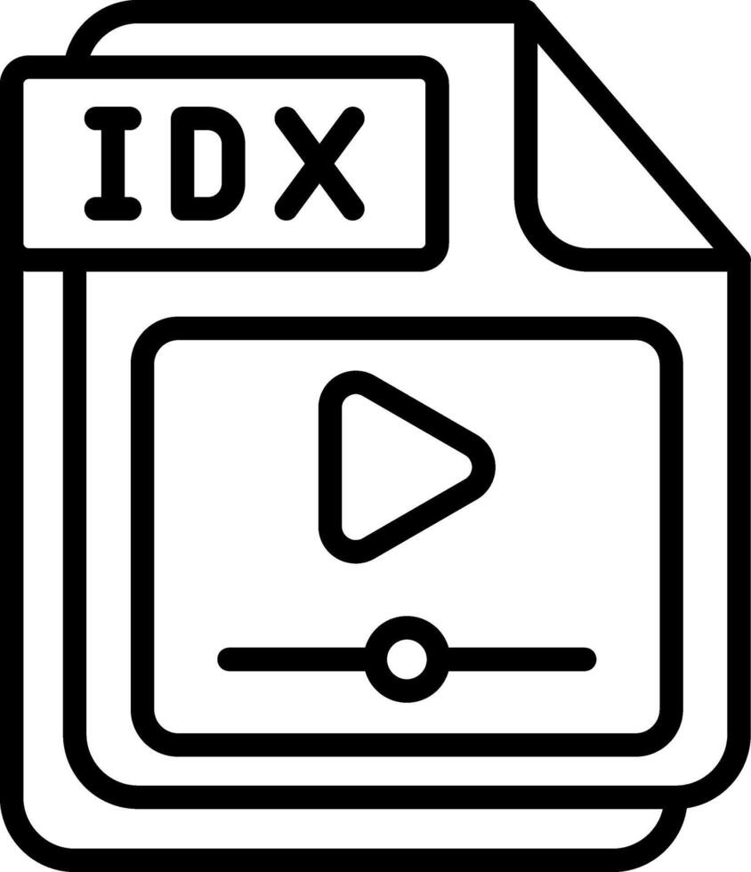 IDX Line Icon Design vector