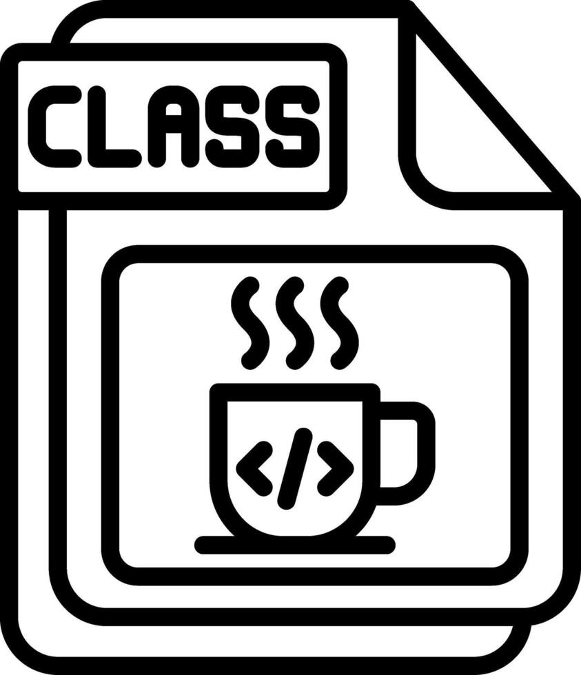 CLASS Line Icon Design vector
