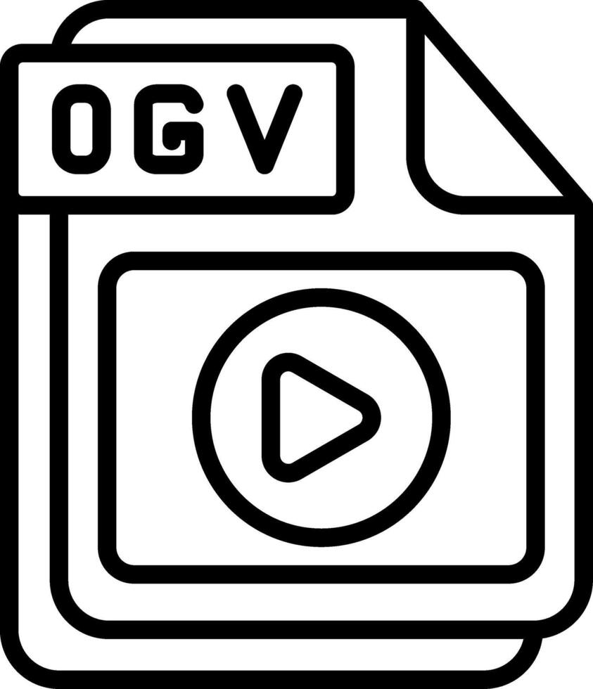 OGV Line Icon Design vector