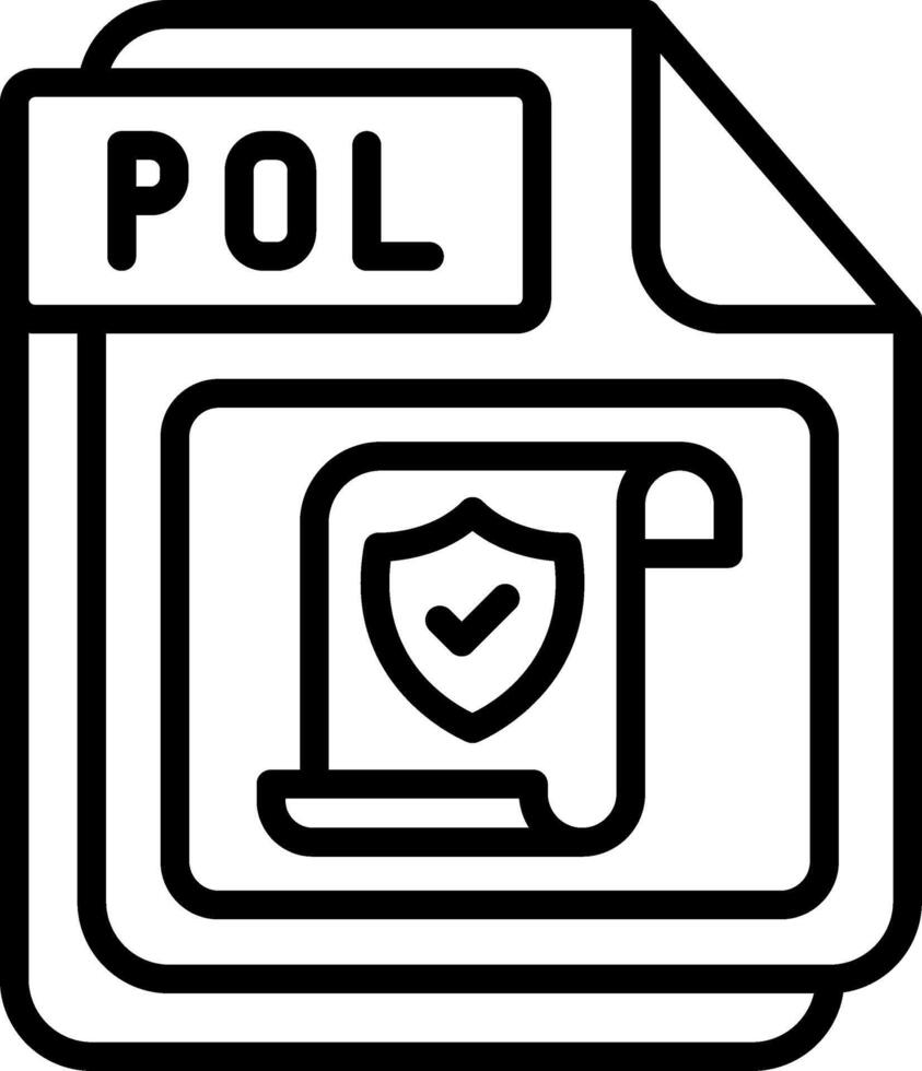 POL Line Icon Design vector