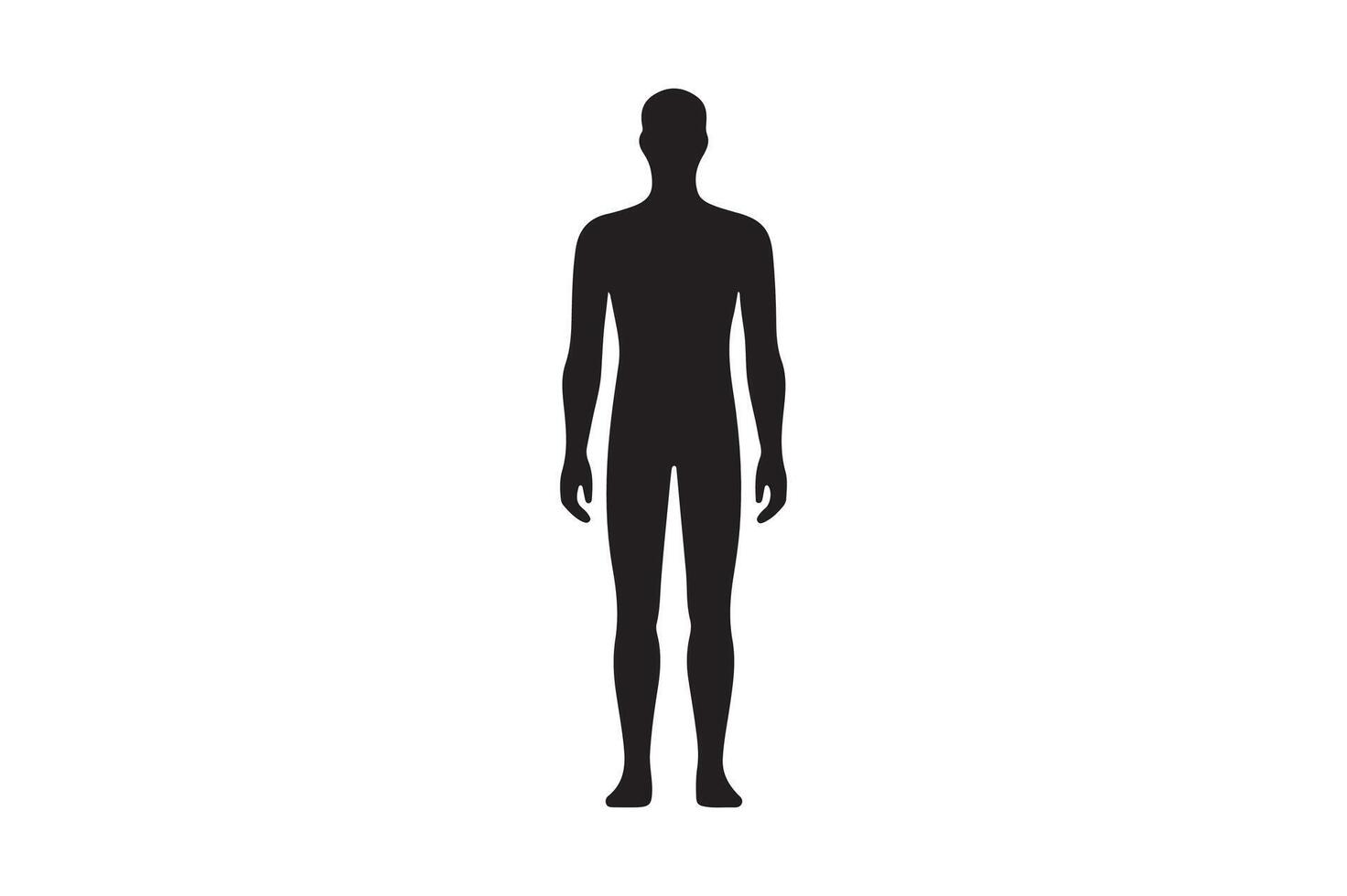 Man silhouette art illustration. vector