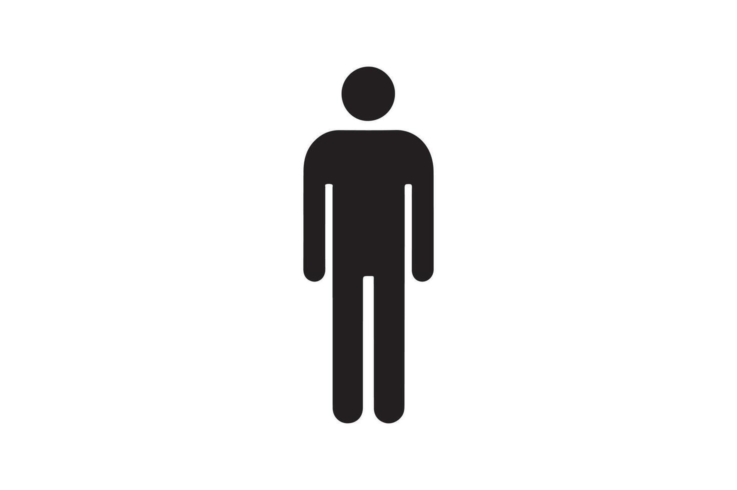 Man silhouette art illustration. vector