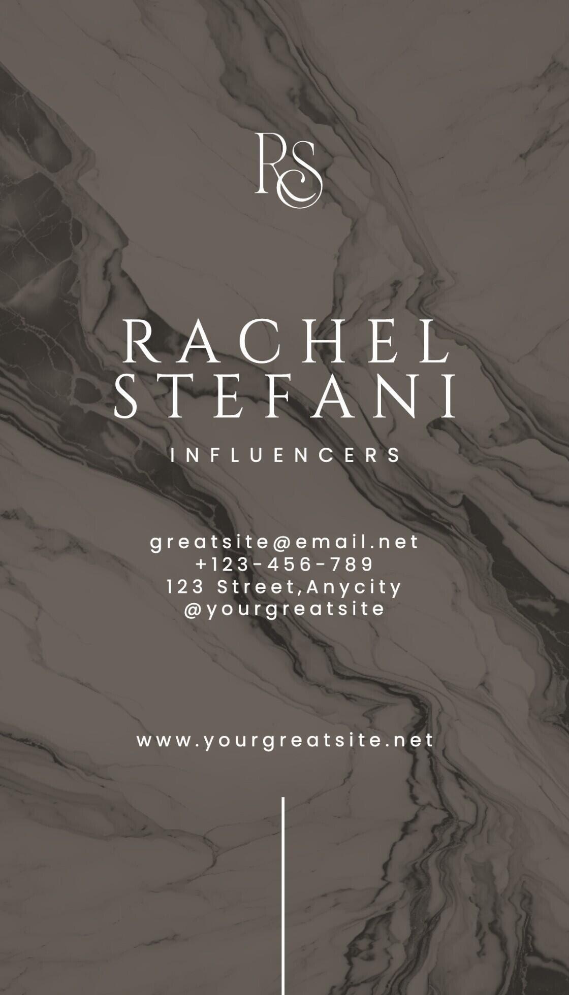 Influencers Business Card 46905881 Template