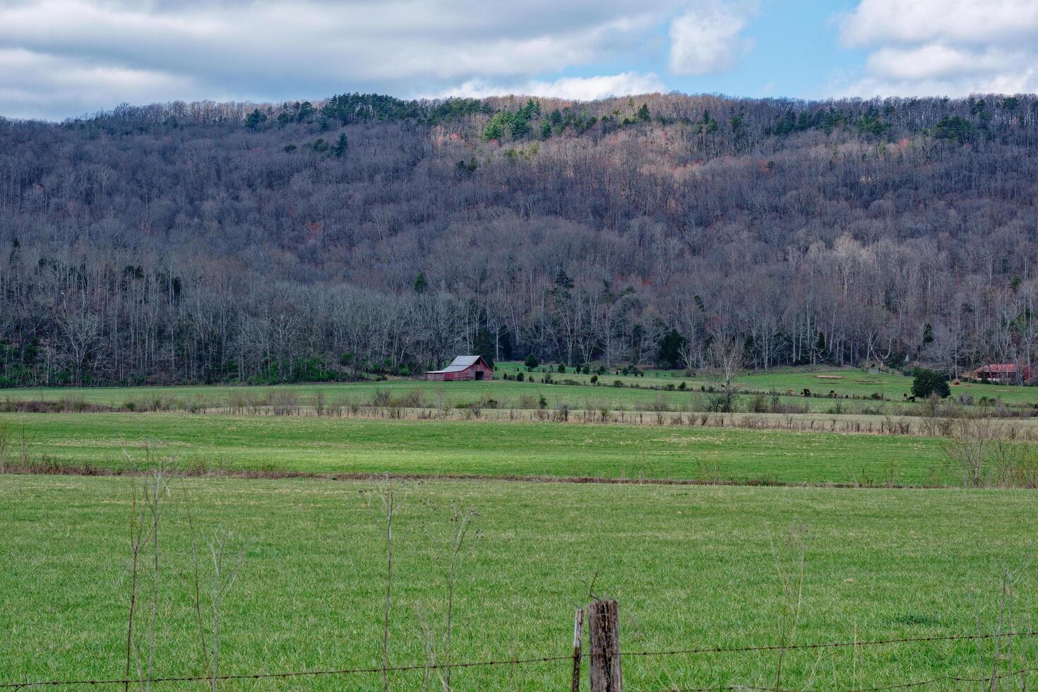 Farmland in the mountains photo
