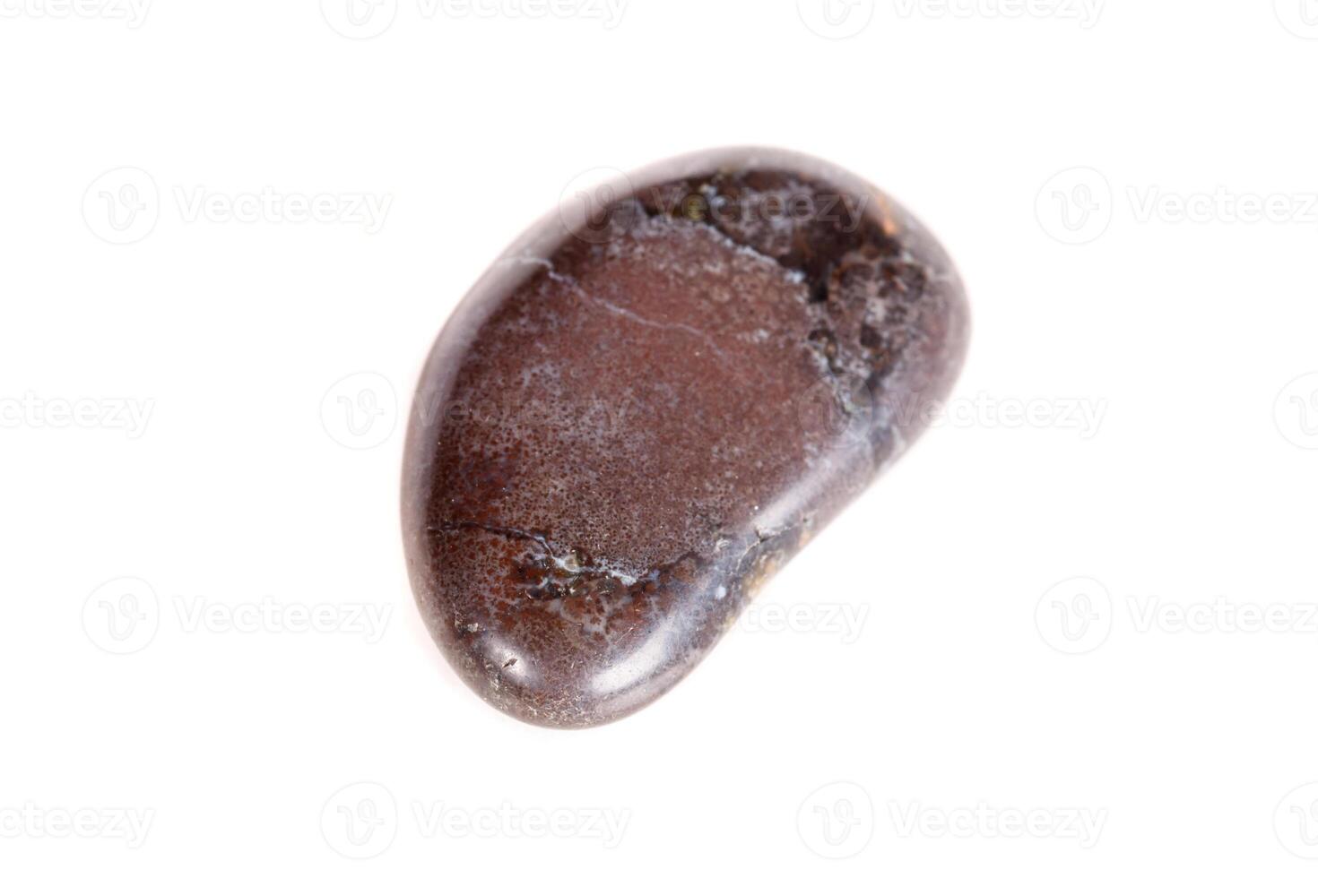 Macro mineral stone jasper on a white background photo