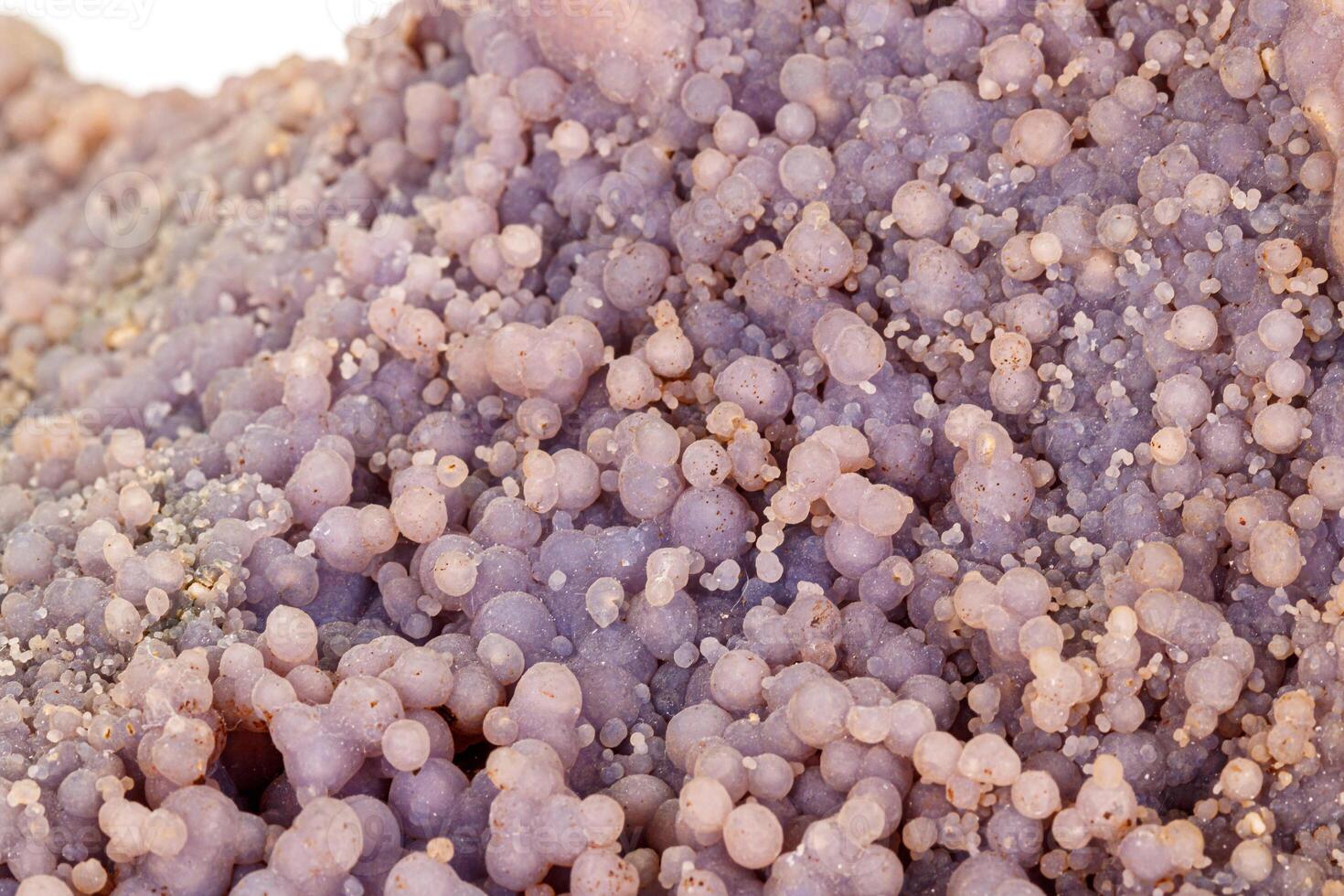 Macro stone cobalt calcite mineral on white background photo