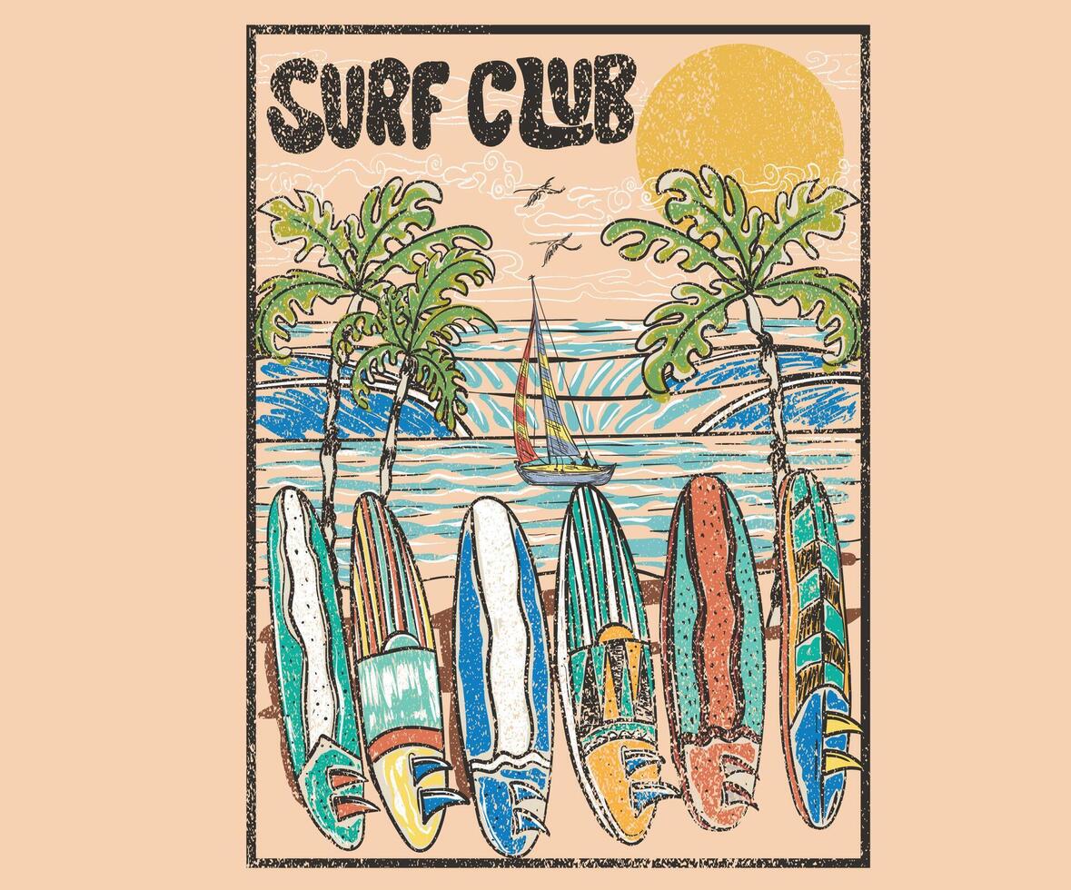 Santa Monica California Wave Surfers Surf T Shirt Santa Monica California Wave Surfers Surf T Shirt