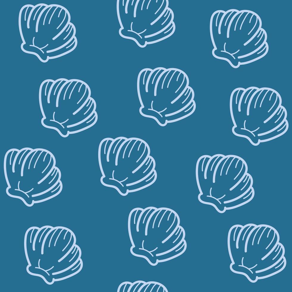Underwater sea plants pattern. Seamless pattern for textile and fabric vector