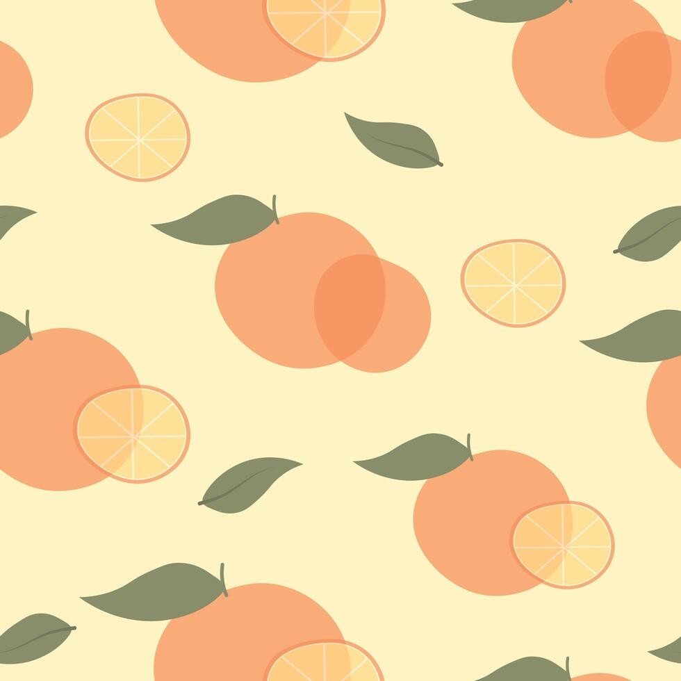 Seamless fruits pattern. Trendy hand drawn textures. Modern abstract design for fabric, paper, cover, interior decor and other users. vector