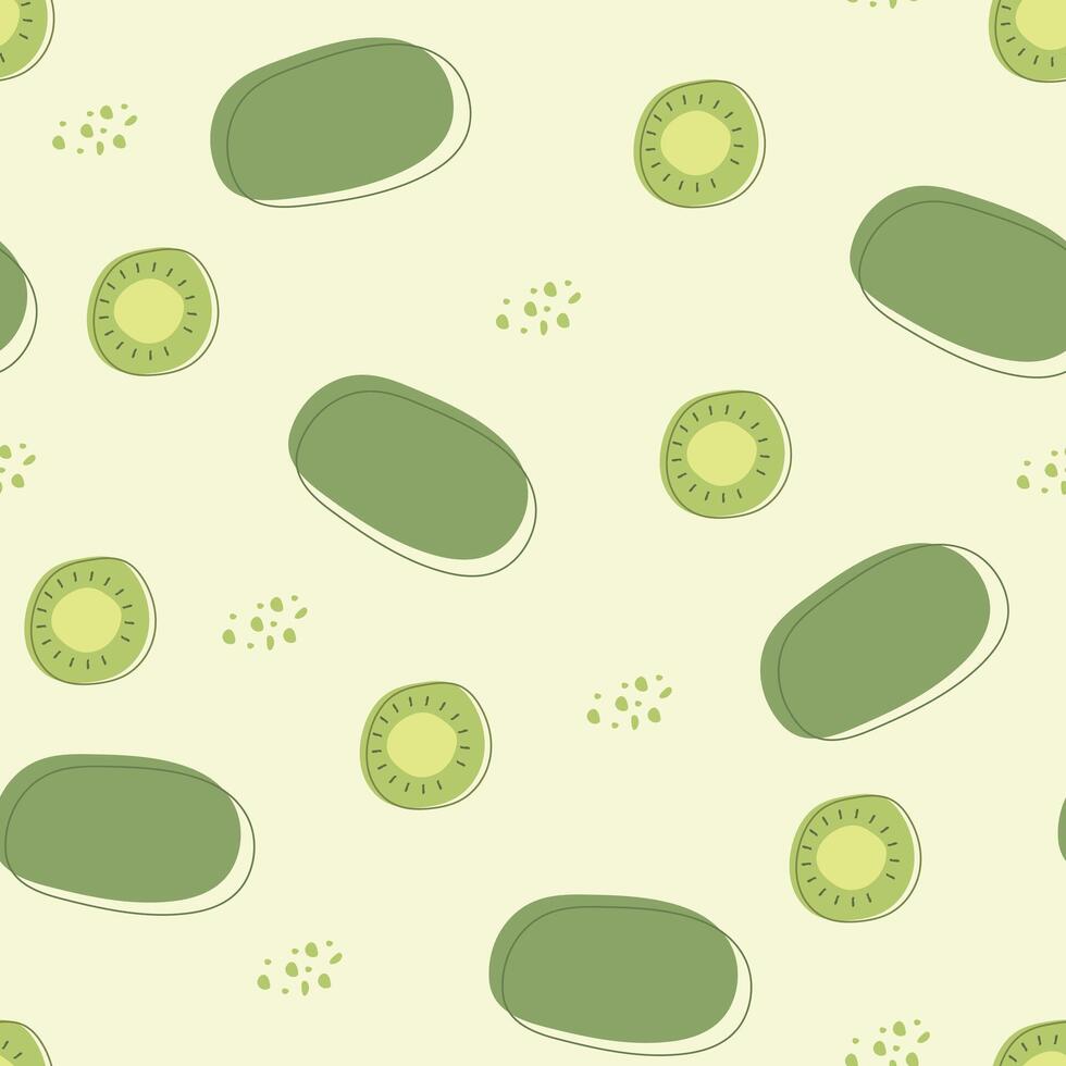 Seamless fruits pattern. Trendy hand drawn textures. Modern abstract design for fabric, paper, cover, interior decor and other users. vector
