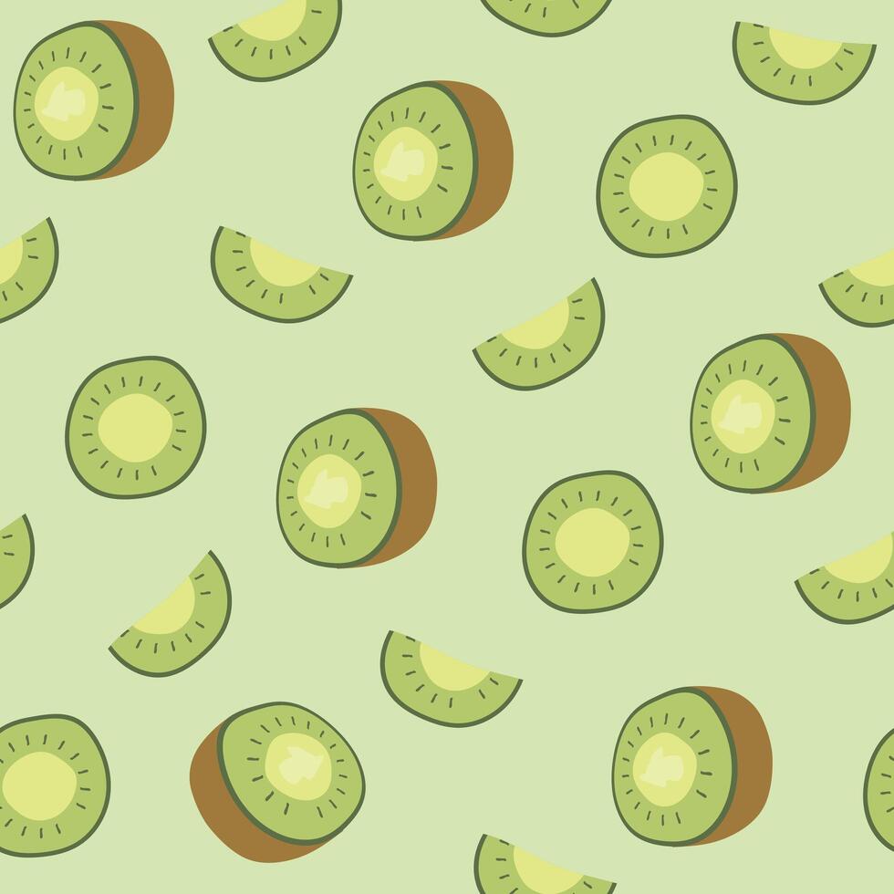 Seamless fruits pattern. Trendy hand drawn textures. Modern abstract design for fabric, paper, cover, interior decor and other users. vector