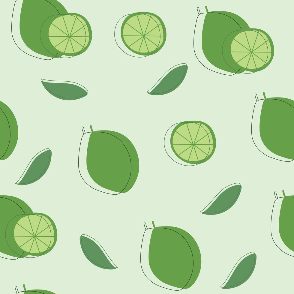 Seamless fruits pattern. Trendy hand drawn textures. Modern abstract design for fabric, paper, cover, interior decor and other users. vector
