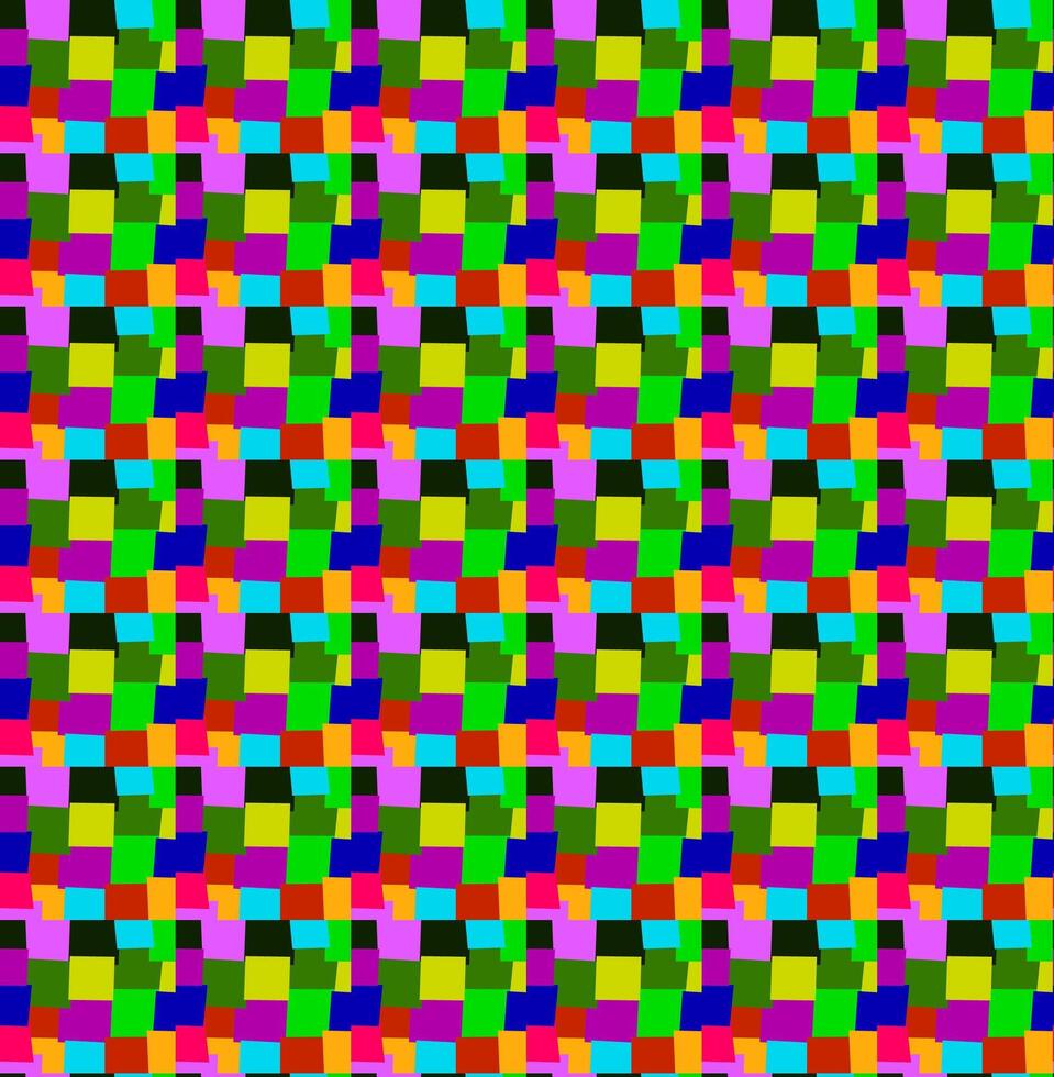 Texture in the form of a geometric pattern of multi-colored squares vector