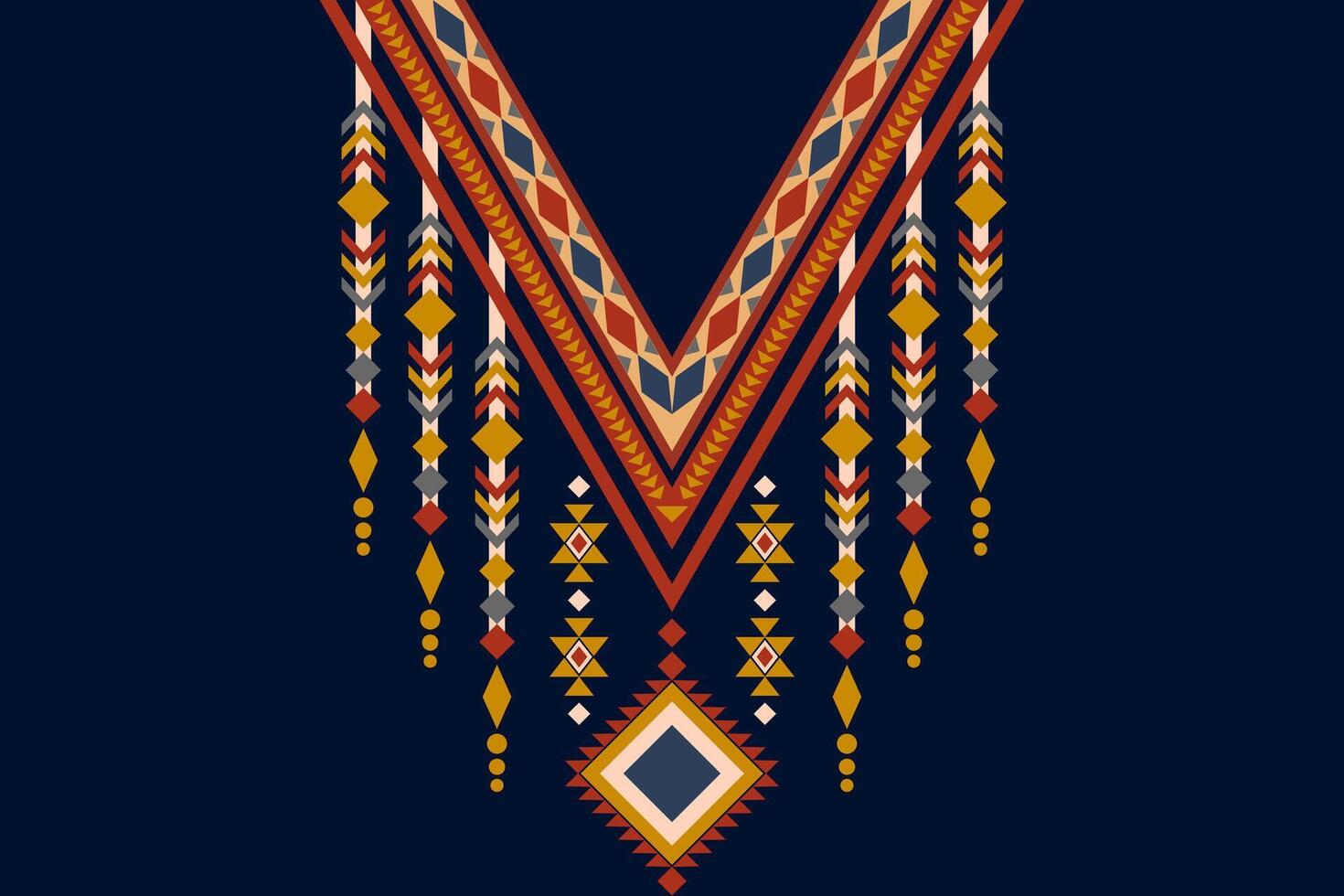 neckline embroidery. neckline embroidery ethnic collar lace oriental pattern. neckline embroidery designs for textile, fabric, cloth, fashion women, fashion men, print vector