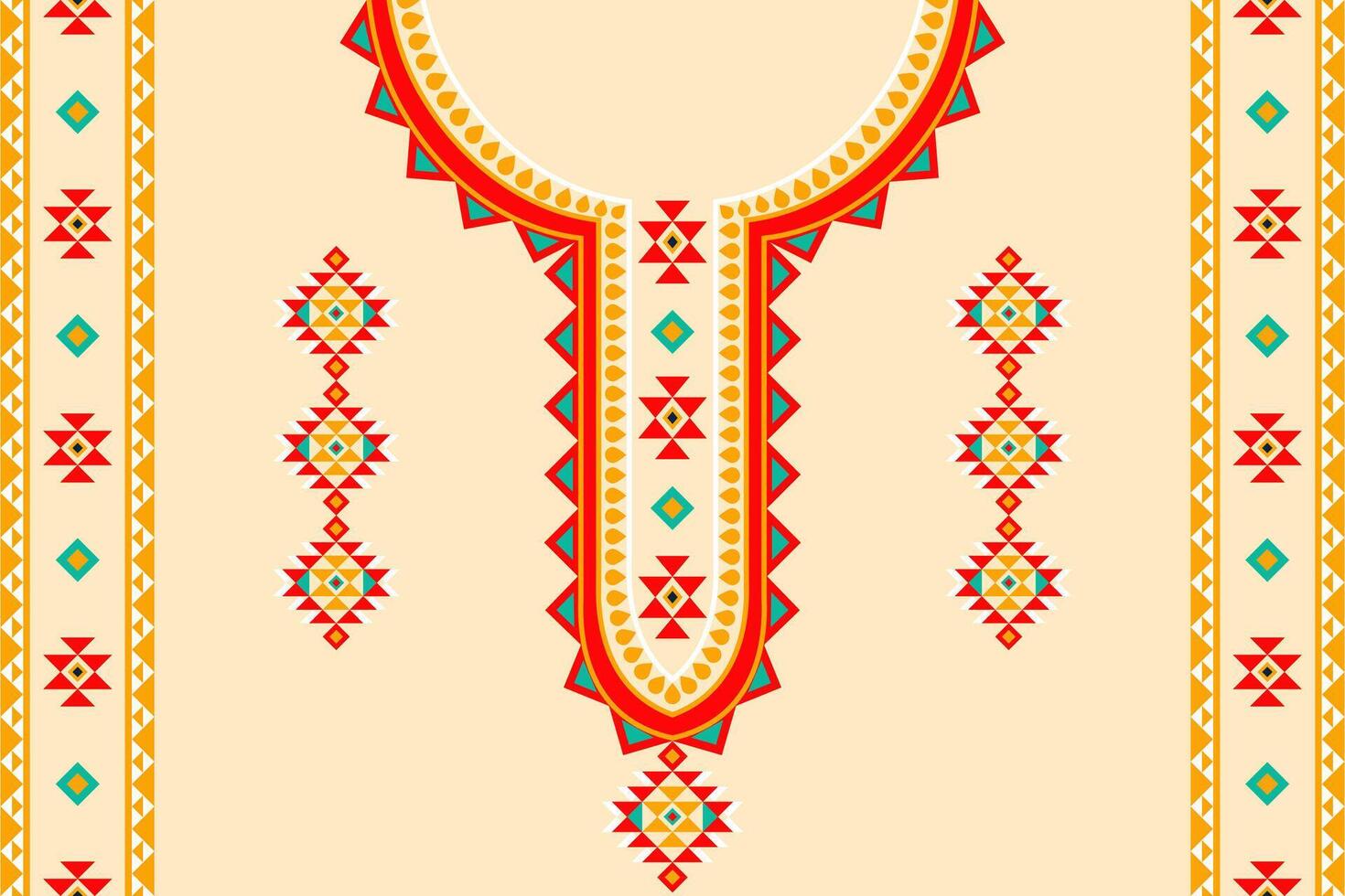 neckline embroidery. neckline embroidery ethnic collar lace oriental pattern. neckline embroidery designs for textile, fabric, cloth, fashion women, fashion men, print vector