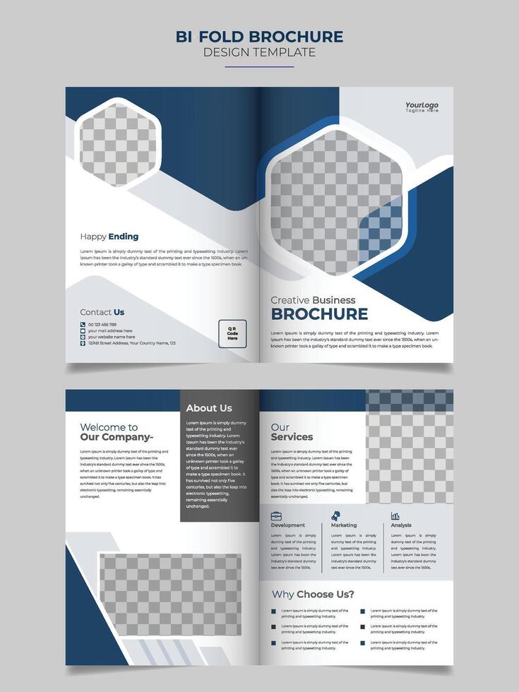 Bifold Brochure Template vector